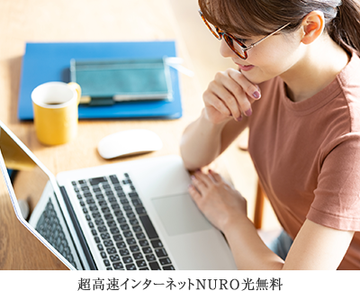 超高速インターネットNURO光無料
