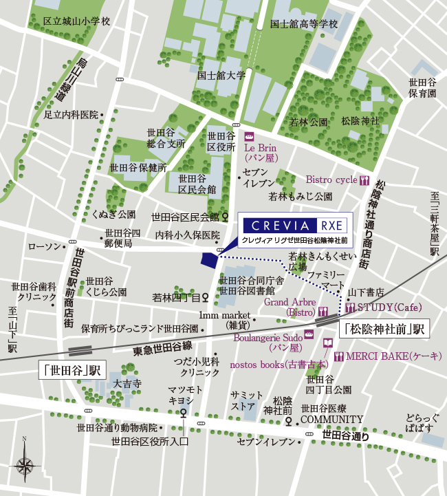 現地案内図
